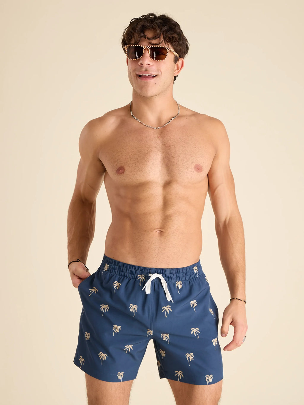 The Midnight Palms 5.5" (Classic Swim Trunk)
