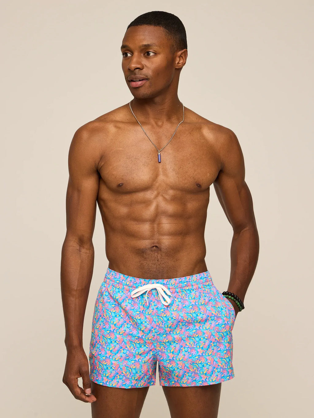 The Spades 4" (Classic Lined Swim Trunk)