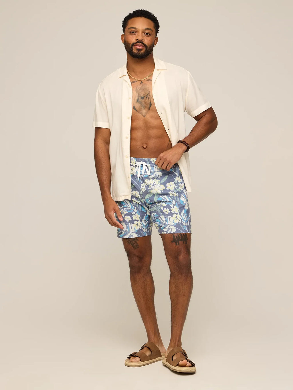 The Starry Night Stems 7" (Classic Lined Swim Trunk)