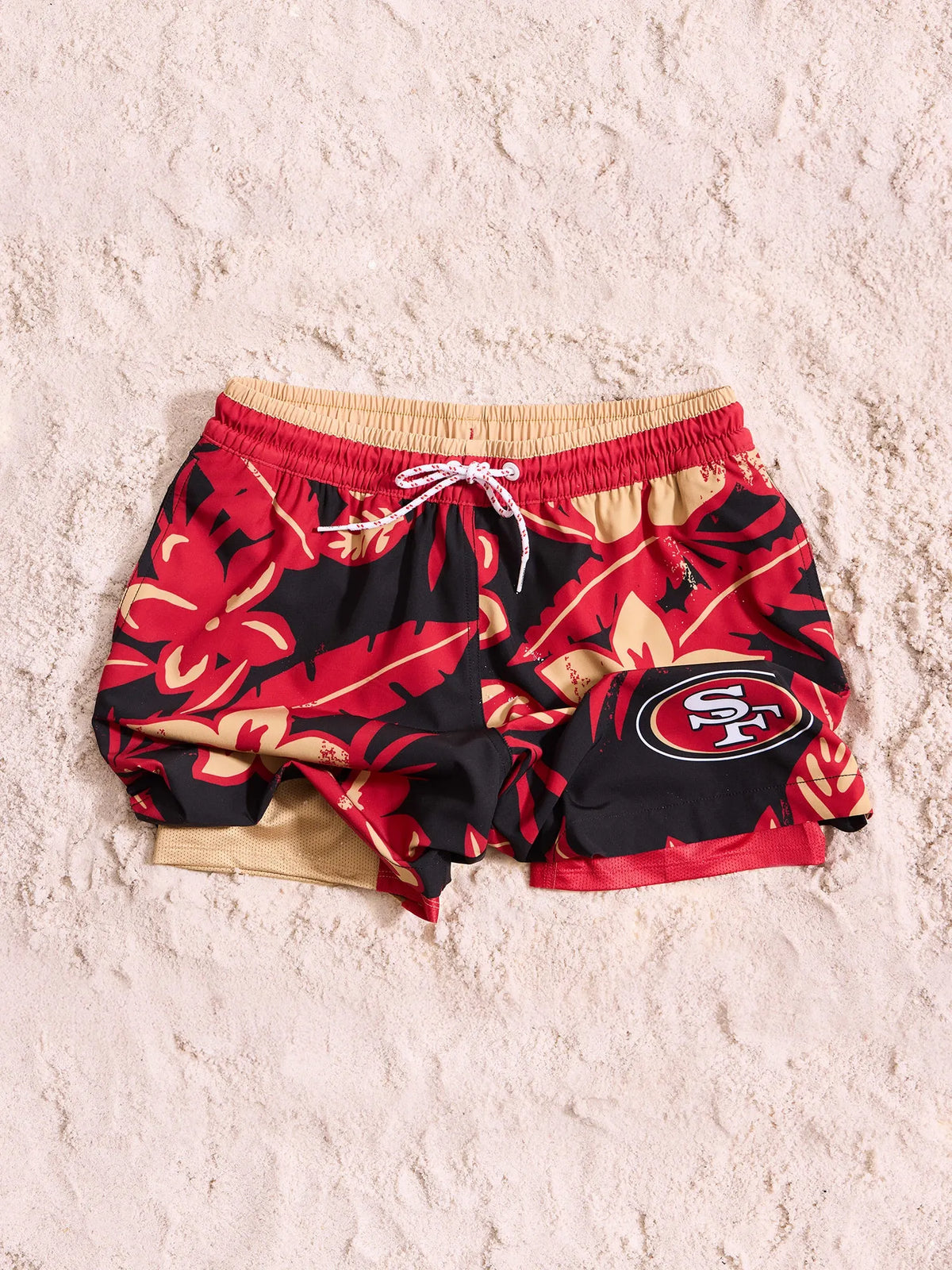 The 49ers Deep End Zones 5.5" (Classic Lined Swim Trunk)