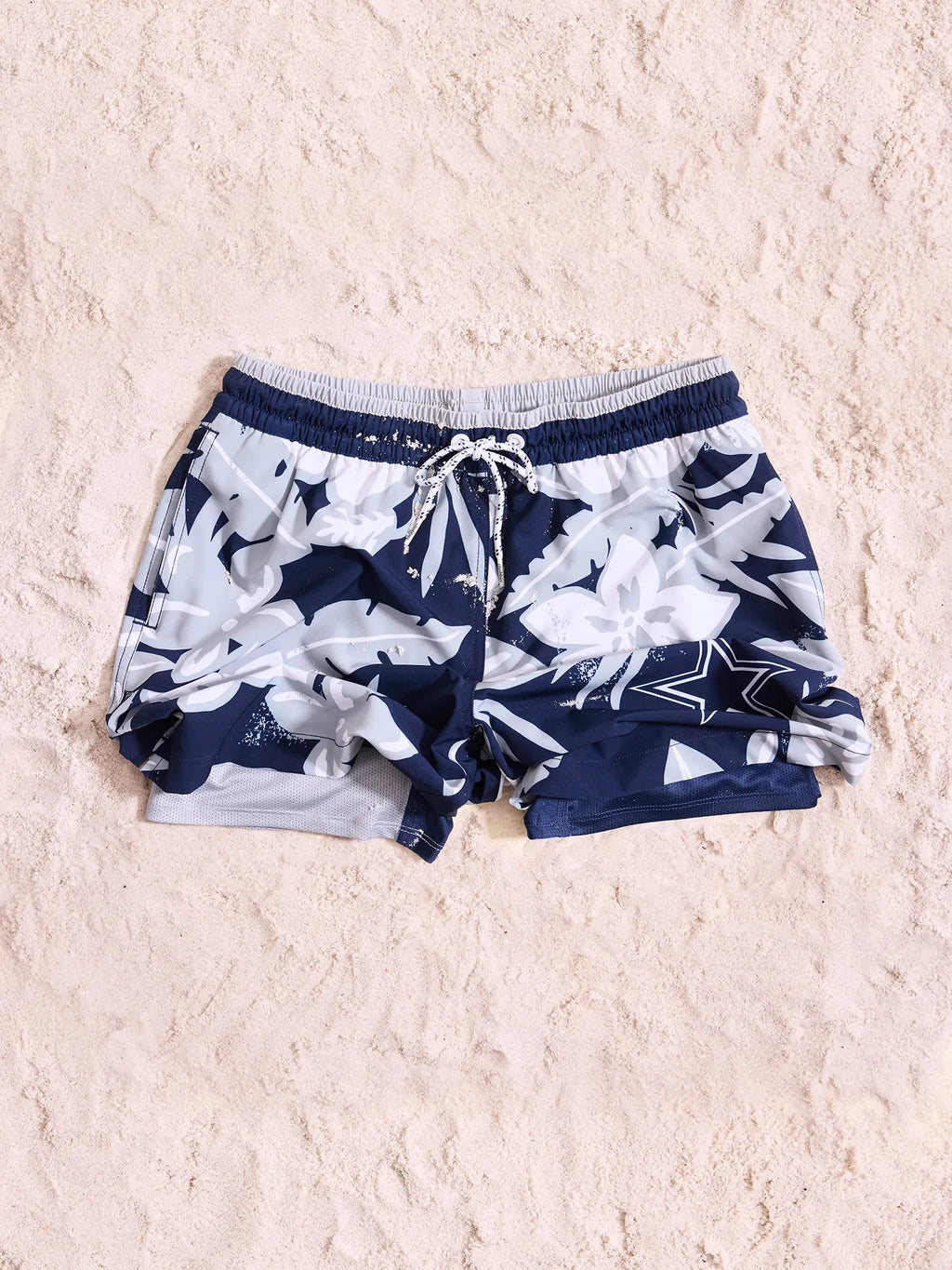 The Cowboys Deep End Zones 5.5" (Classic Lined Swim Trunk)