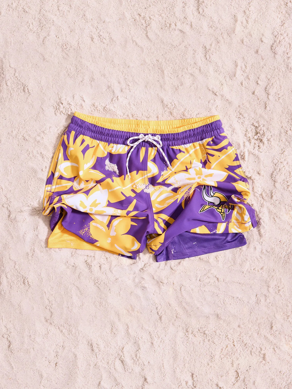 The Vikings Deep End Zones 5.5" (Classic Lined Swim Trunk)