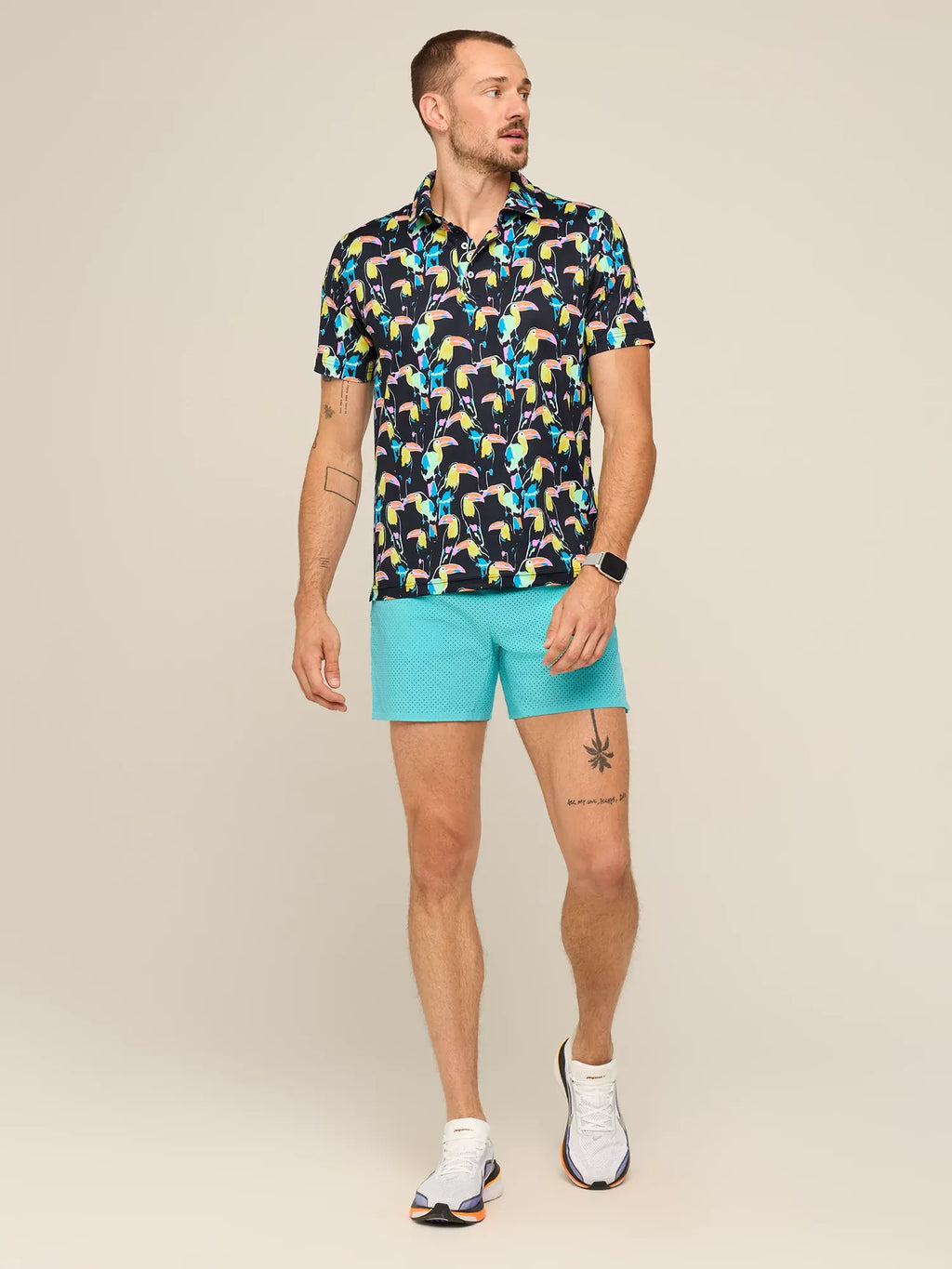 The Toucan Play At That Game (Performance Polo)- Black