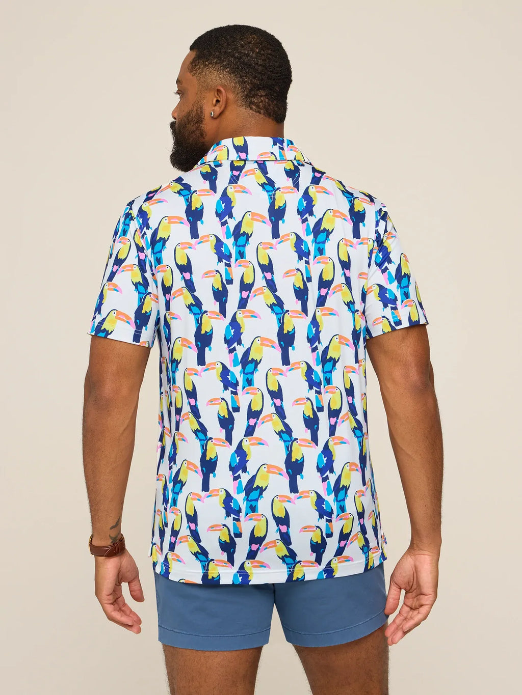 The Toucan Play At That Game (Performance Polo)- White