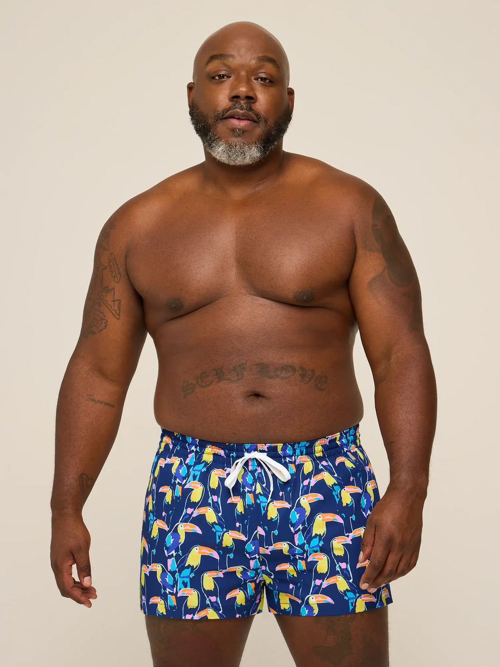 The Toucan Play At That Games 2" (Classic Lined Swim Trunk)