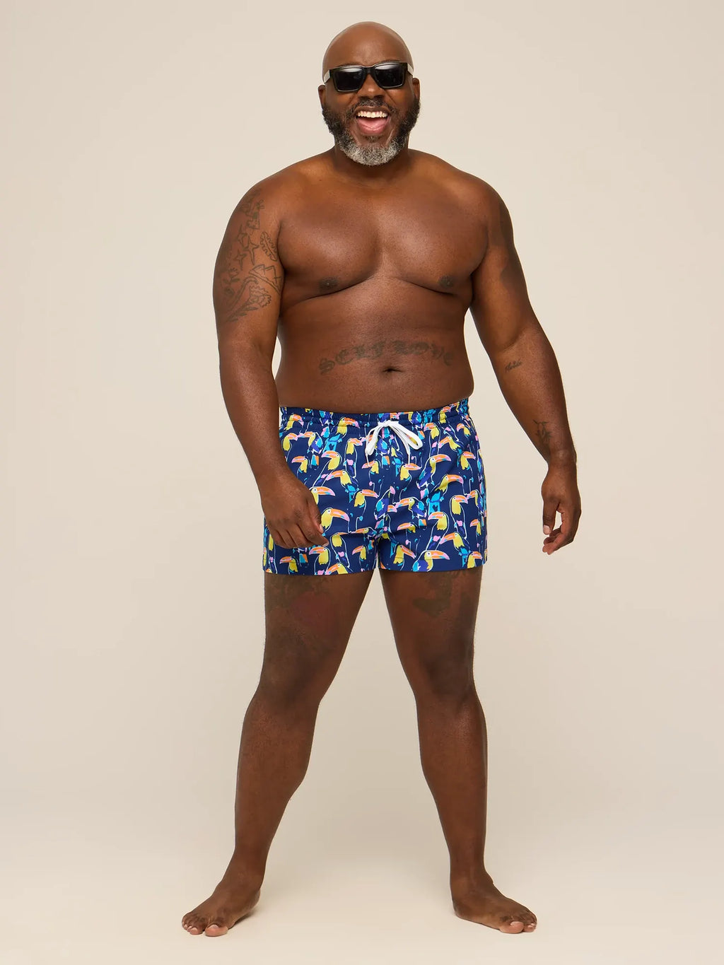The Toucan Play At That Games 2" (Classic Lined Swim Trunk)