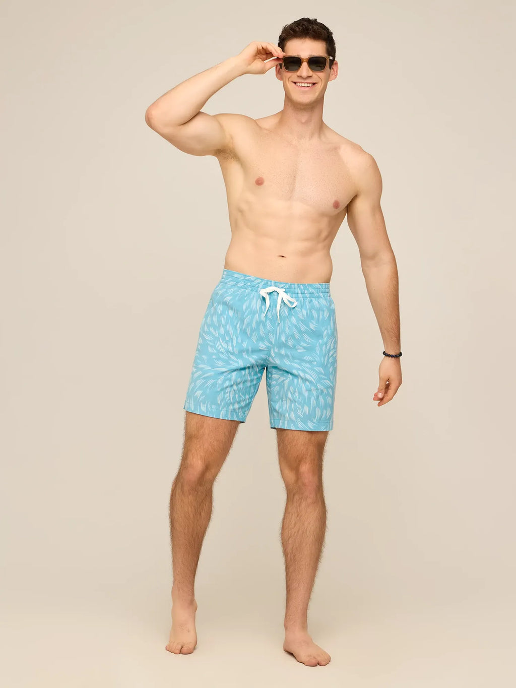 The Turquoise Tides 7" (Classic Lined Swim Trunk)