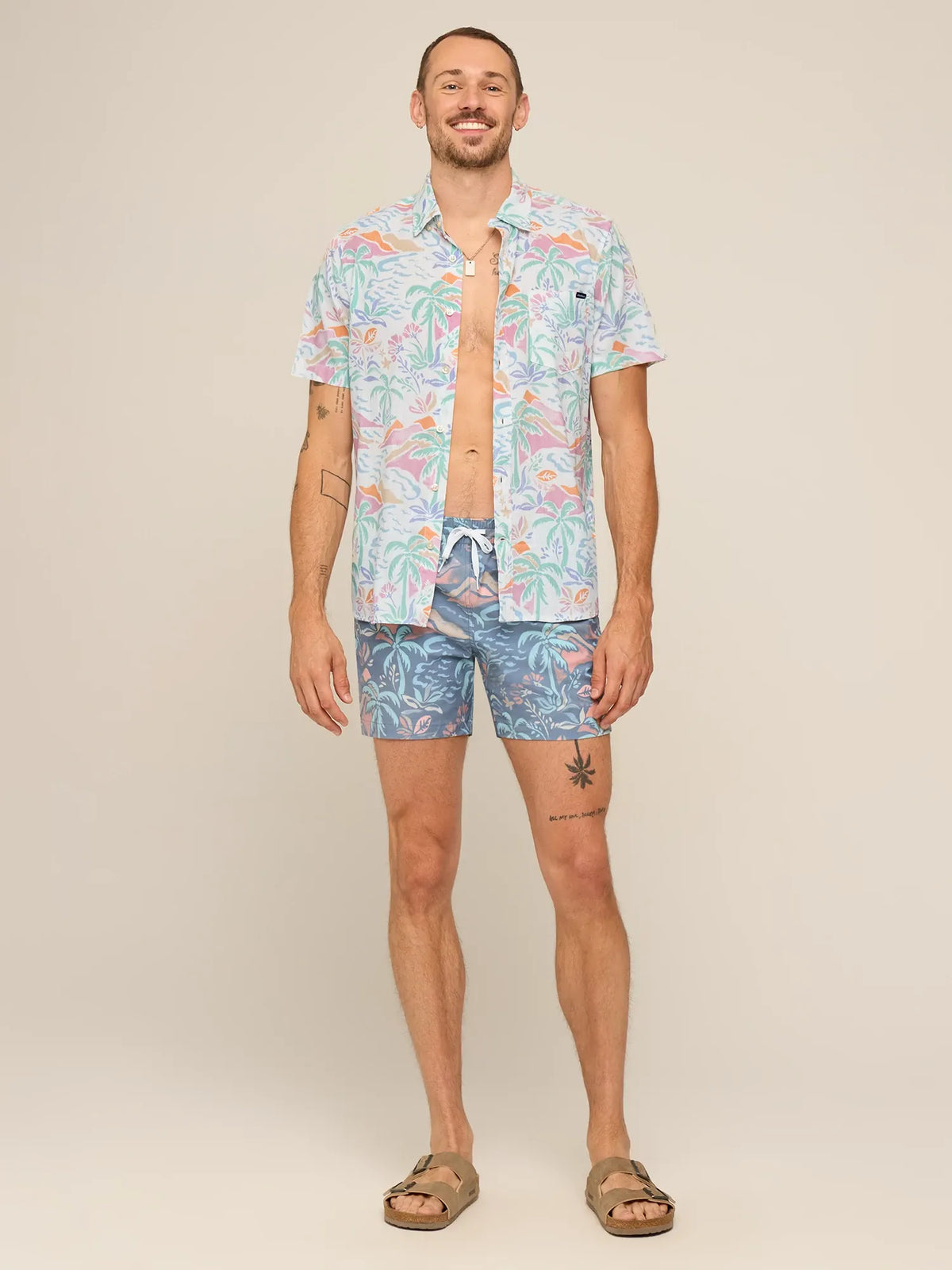The Washed Ashores 5.5" (Classic Lined Swim Trunk)- Gray