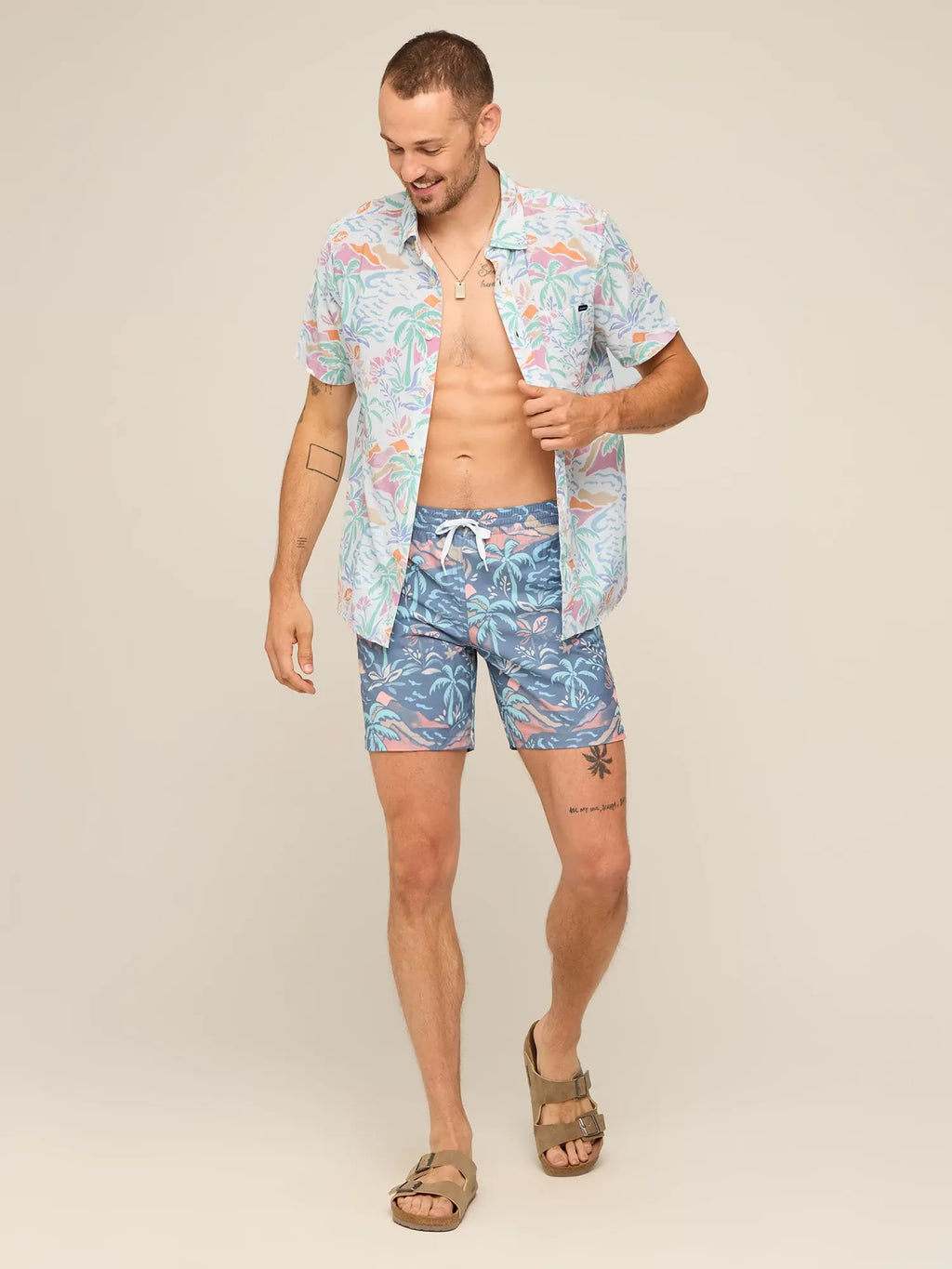The Washed Ashores 7" (Classic Lined Swim Trunk)- Gray