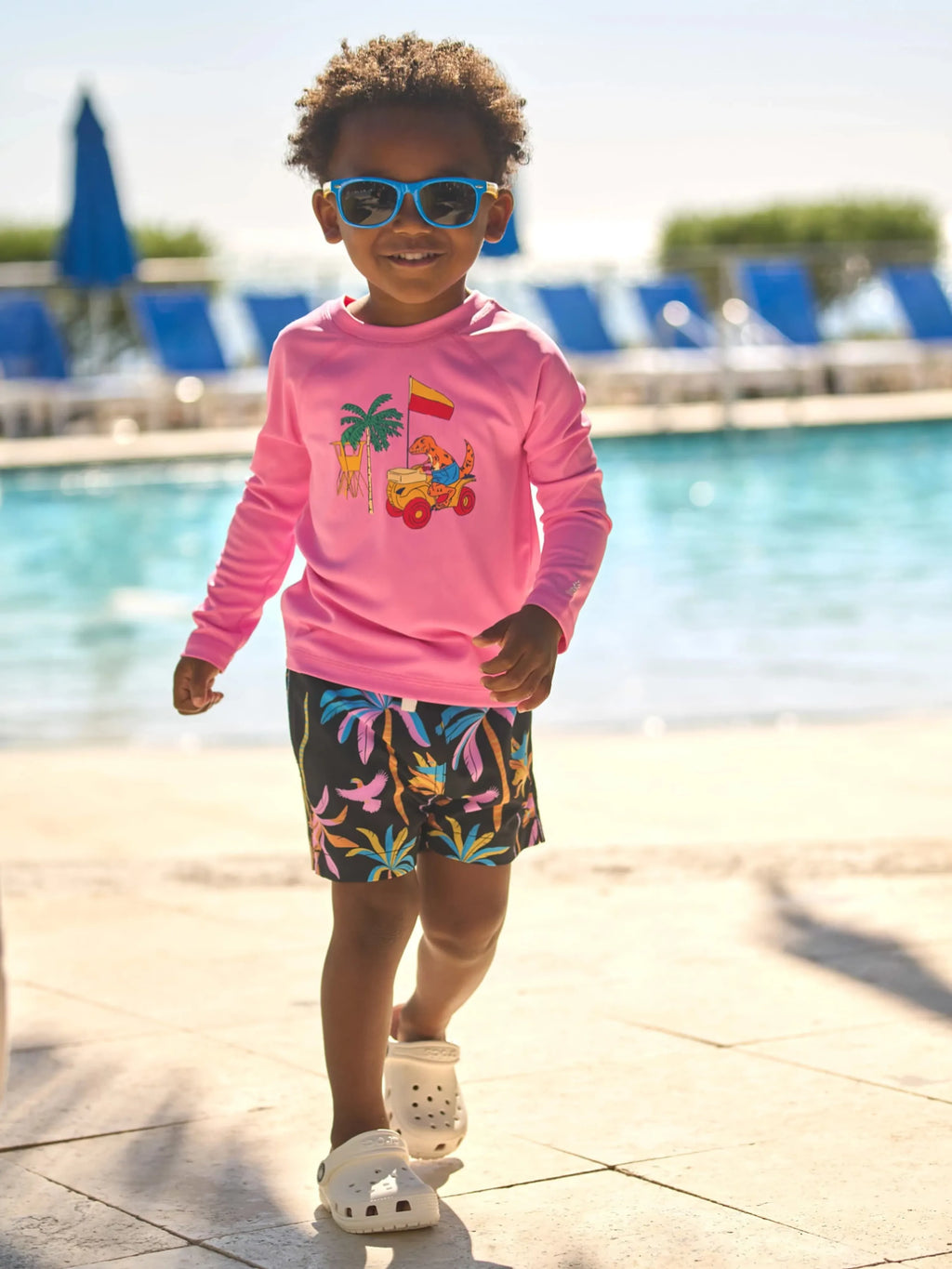 The Dino Racers (Toddler Rashguard)