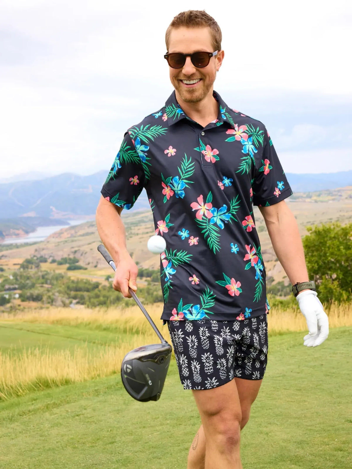 The Electric Flowers (Performance Polo)