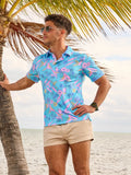The Flock Party (Performance Polo)- Turquoise