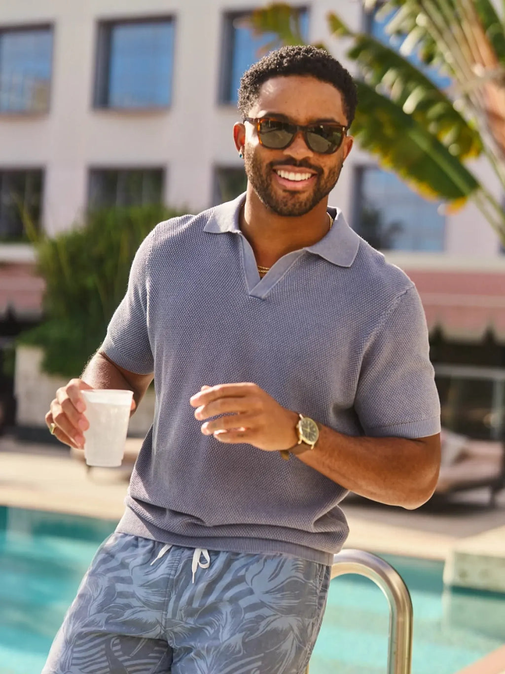 The Slate Sky (Knit Polo)