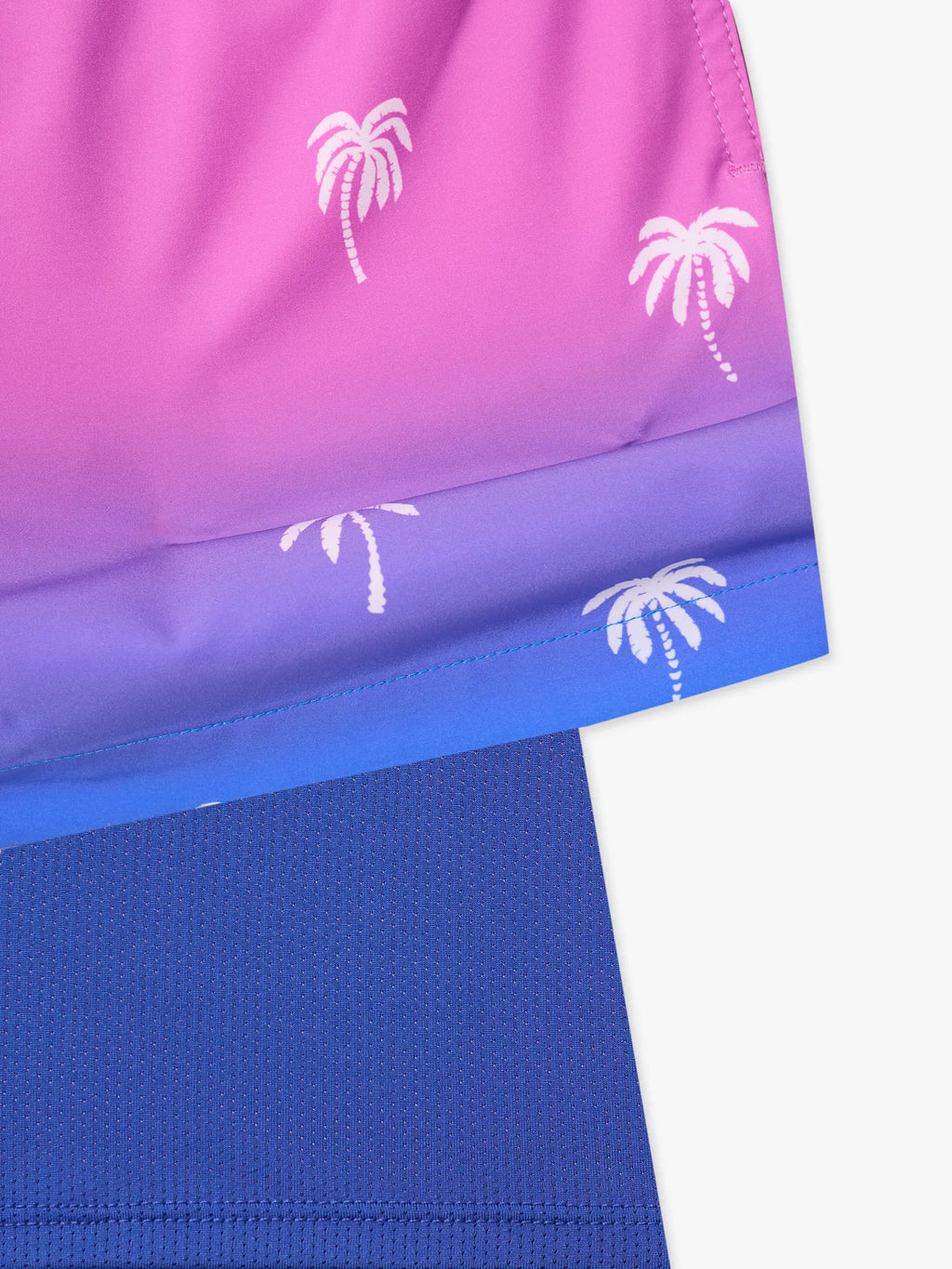 The Polka-Palms (Boys Lined Swim Trunk)