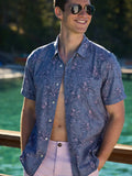 The Risk It or Hisbiscus (Resort Weave Friday Shirt)- Gray