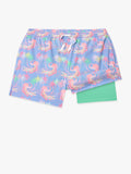 The Rock-a-Crocs (Boys Lined Swim Trunk)- Lighter Blue
