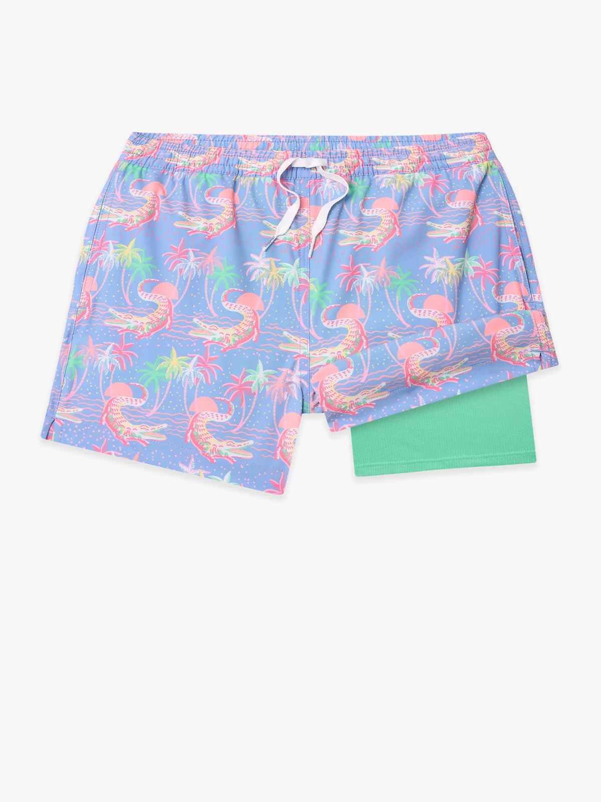 The Rock-a-Crocs (Boys Lined Swim Trunk)- Lighter Blue