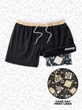 The Secret Saints 5.5" (Classic Lined Swim Trunks)