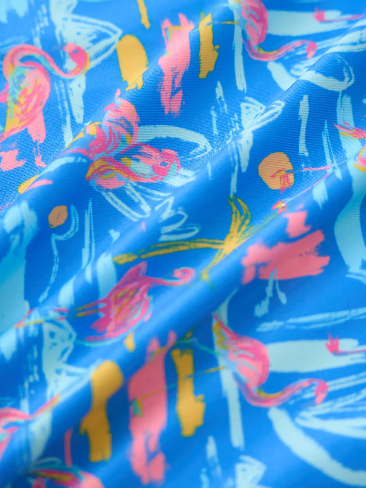 The Single & Ready To Flamingle (Boys Performance Polo)- Blue