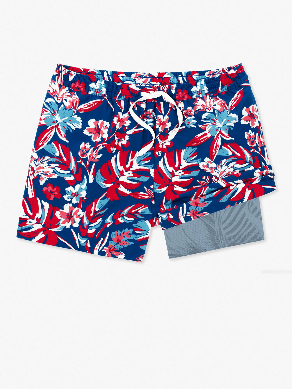 The Star Spangled Blooms (Boys Lined Swim Trunk)