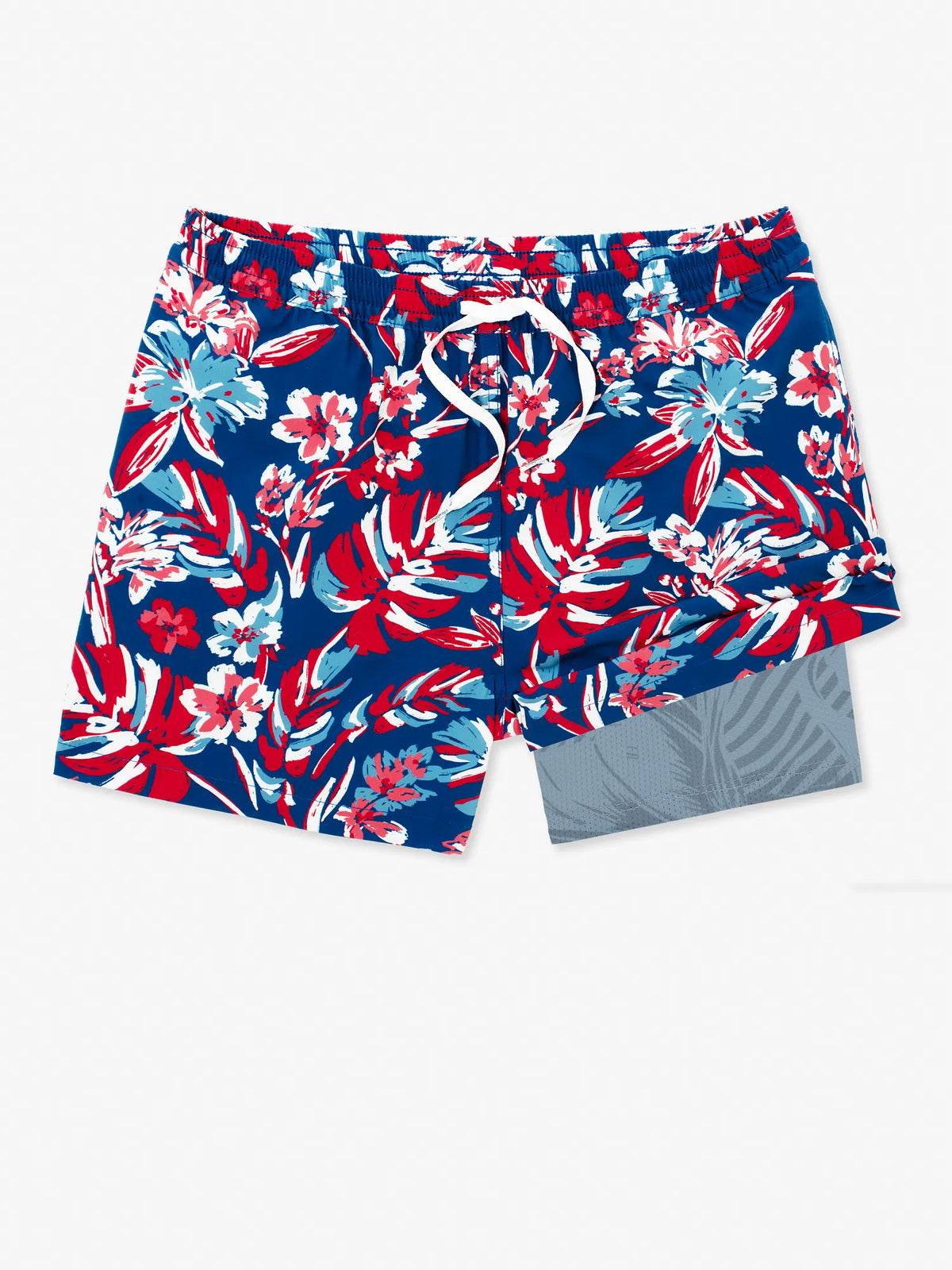 The Star Spangled Blooms (Boys Lined Swim Trunk)