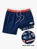 The Broncos 5.5" (NFL Classic Lined Swim Trunks)