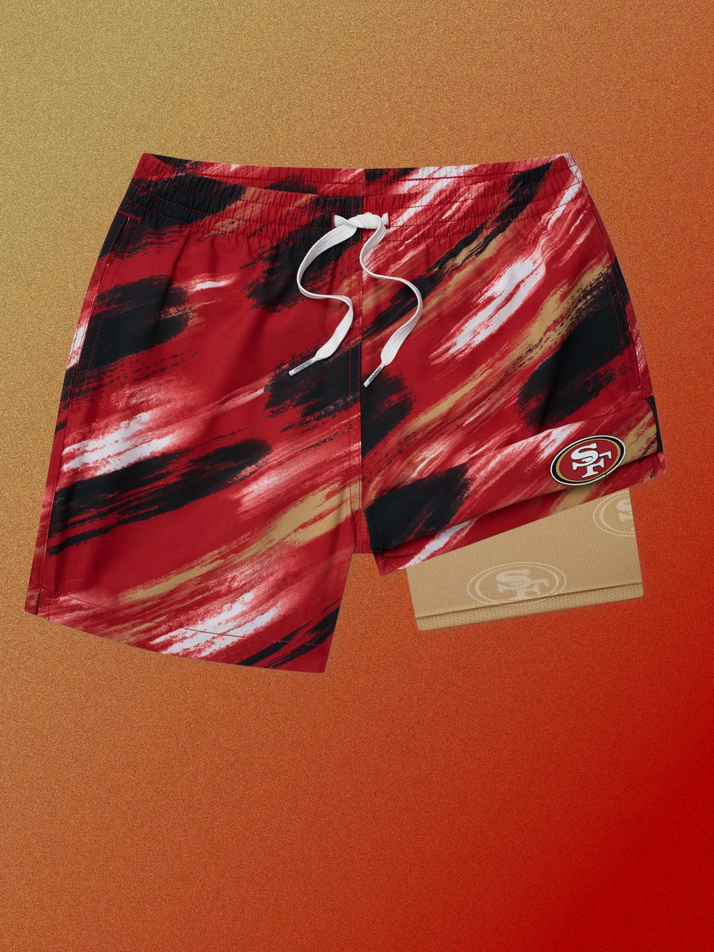 The Color Blitz 49ers (Boys Lined Swim Trunk)