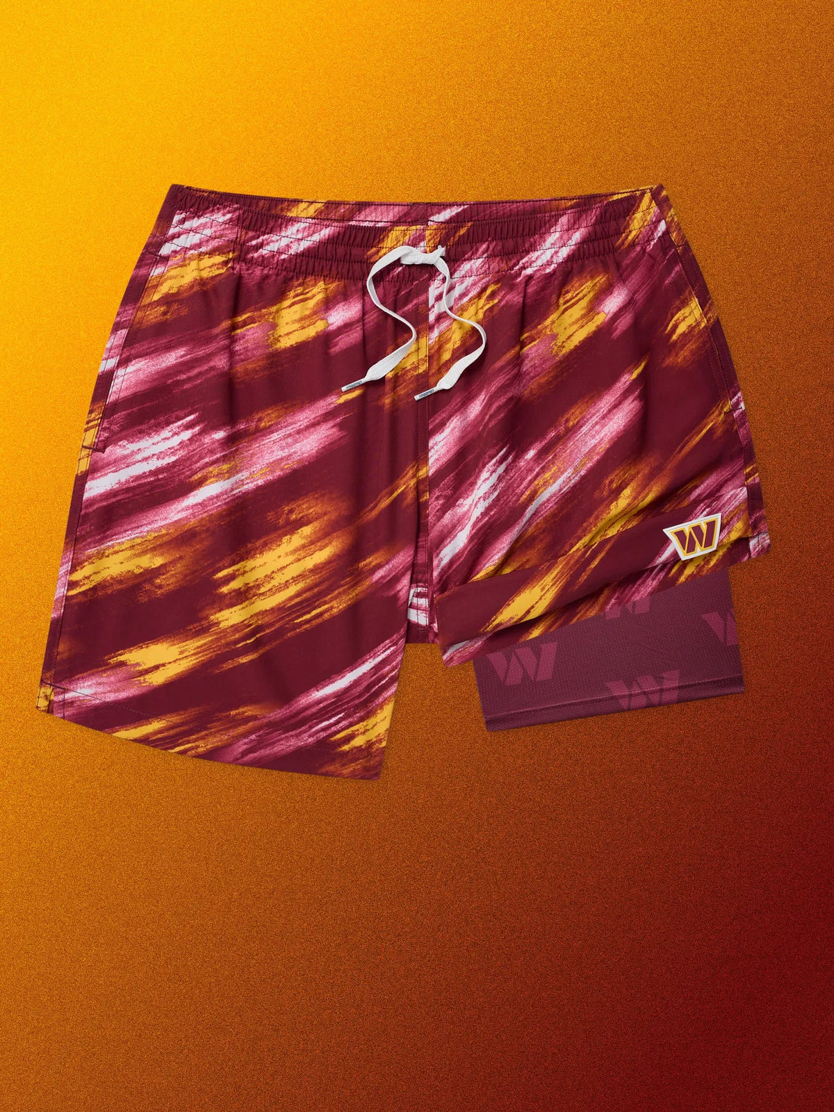 The Color Blitz Commanders 5.5" (Classic Lined Swim Trunk)