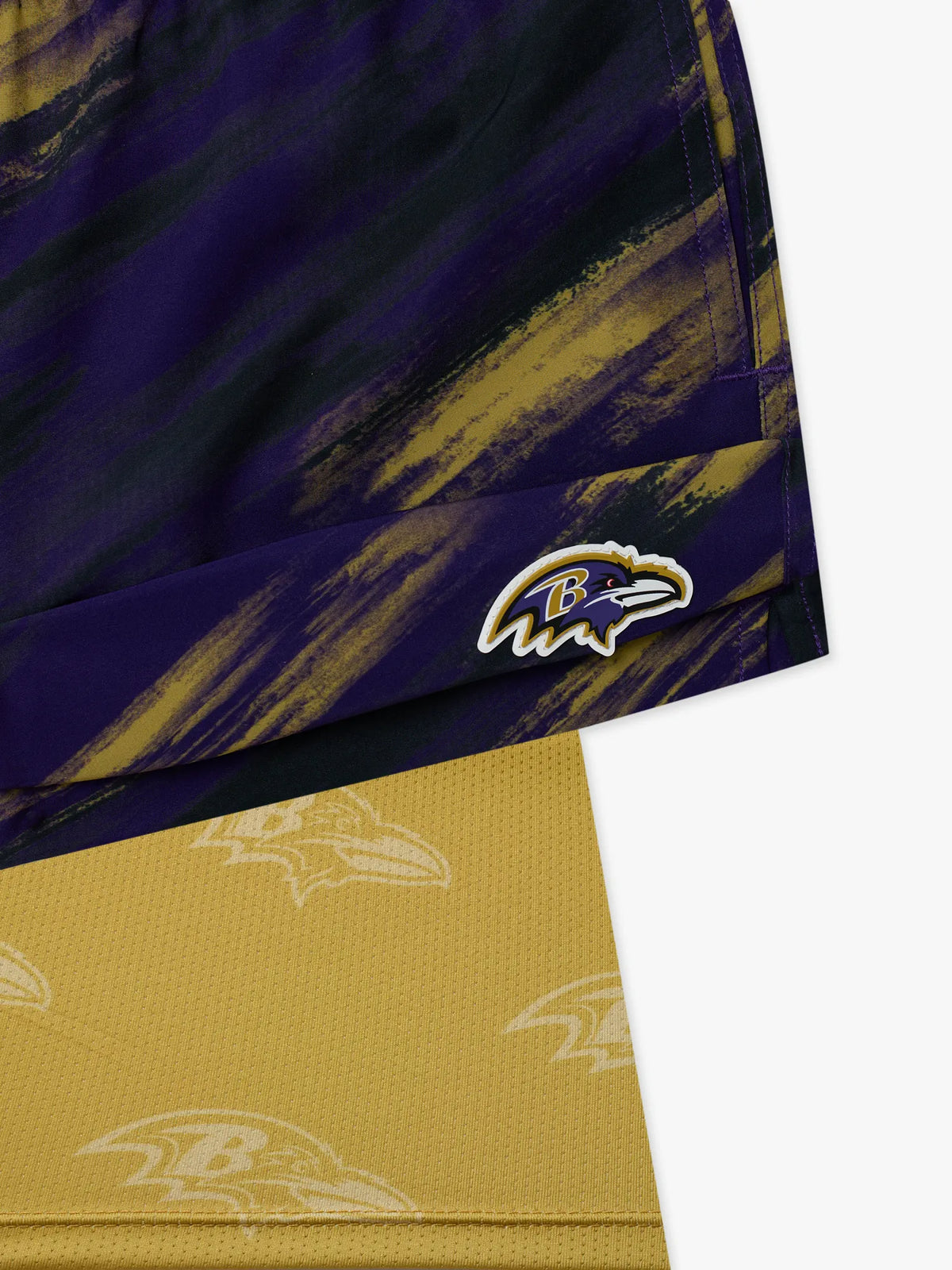 The Color Blitz Ravens (Boys Lined Swim Trunk)