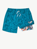 The Groovy With It Dolphins 5.5" (Classic Lined Swim Trunk)