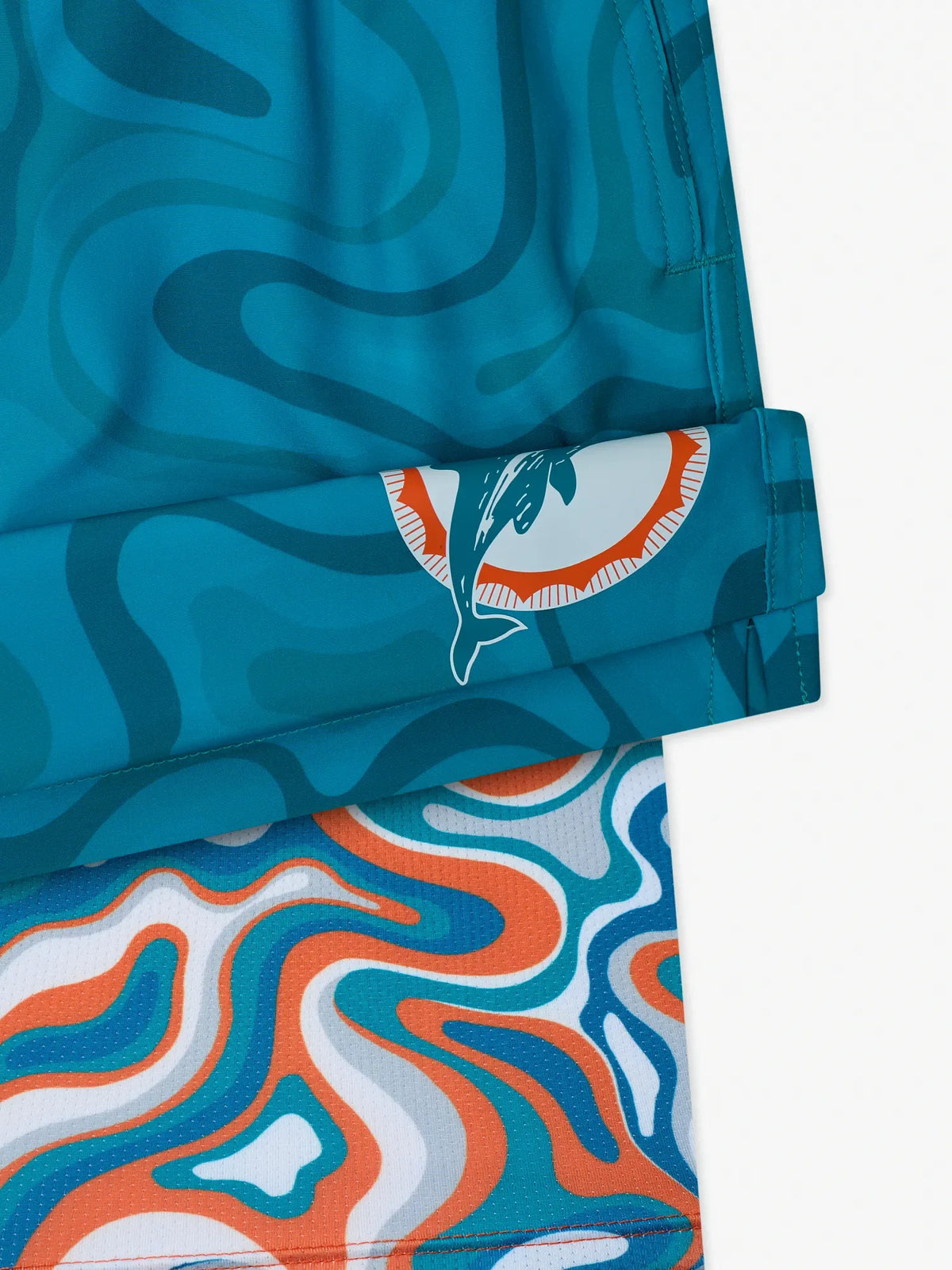 The Groovy With It Dolphins 5.5" (Classic Lined Swim Trunk)