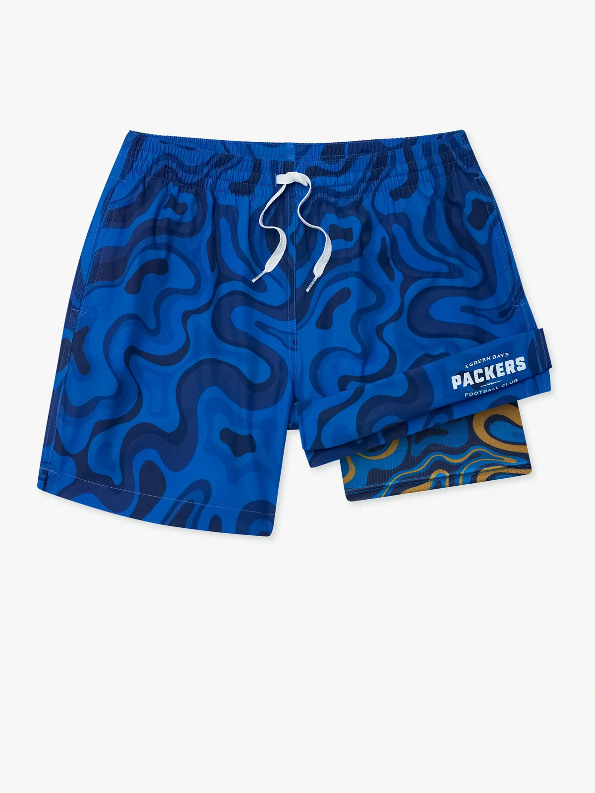 The Groovy With It Packers 5.5" (Classic Lined Swim Trunk)