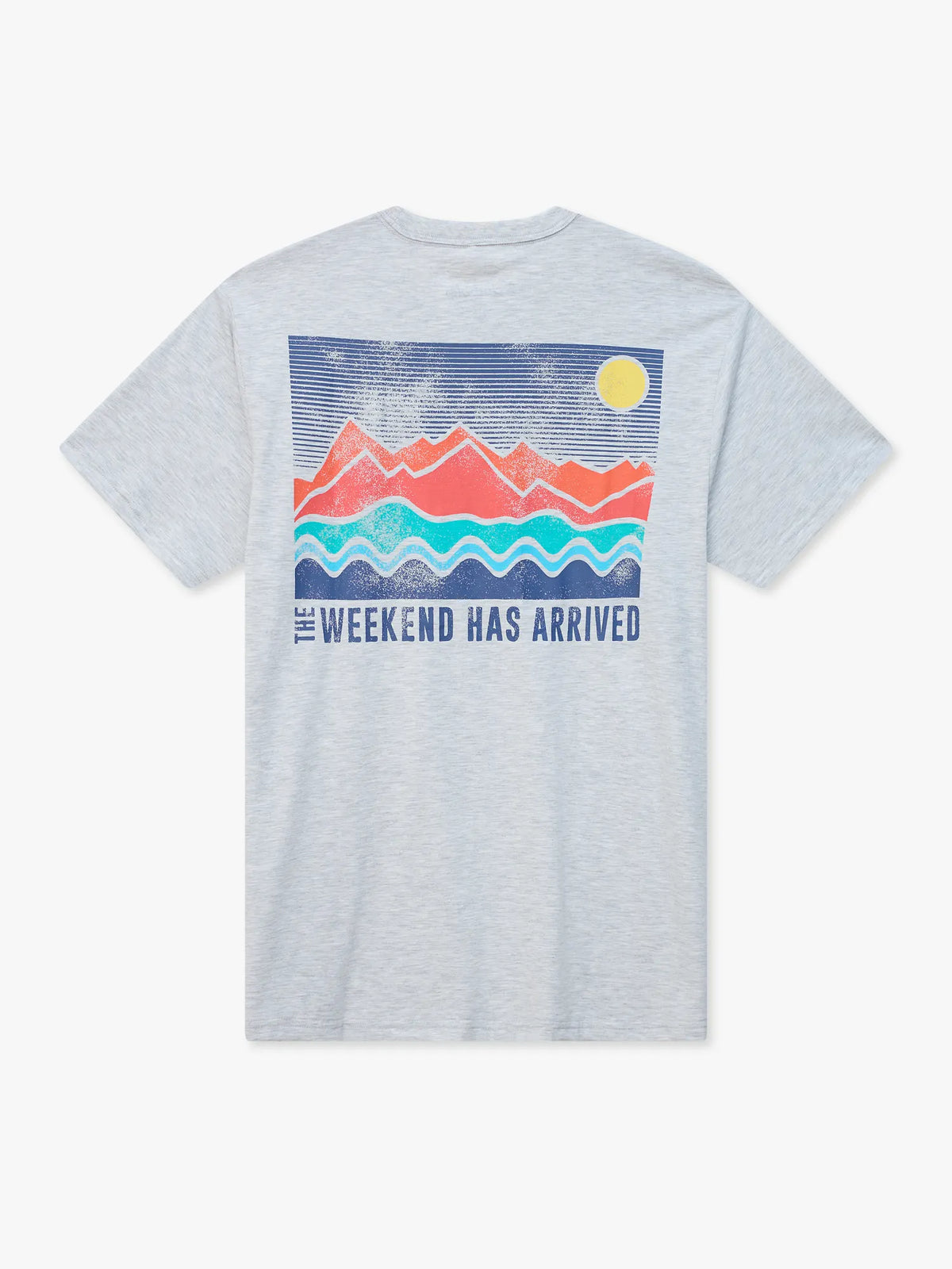 The Look At That View (Non Pocket Graphic T-Shirt)- Light Gray
