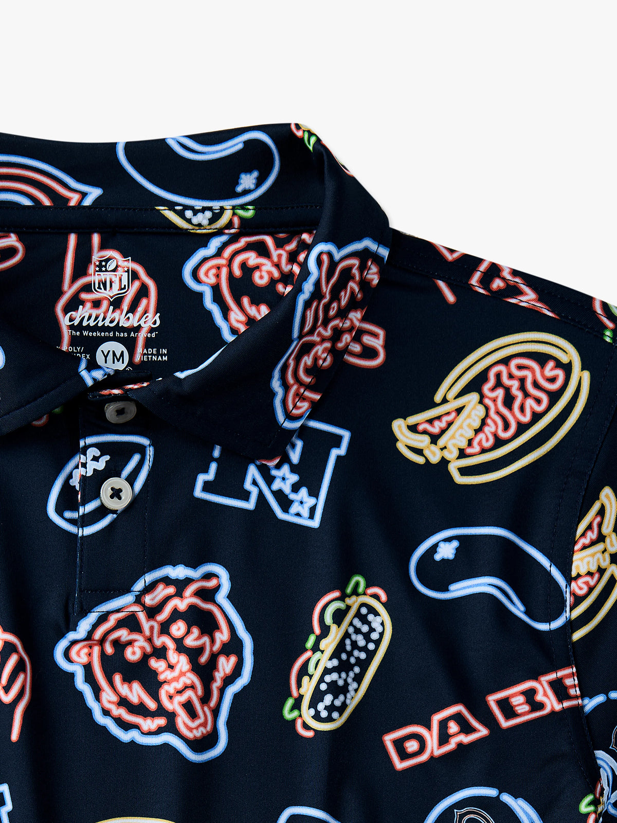 The Neon Bears (NFL Boys Performance Polo)
