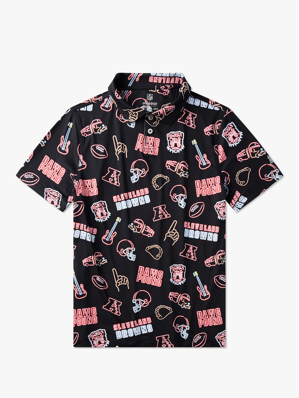 The Neon Browns (NFL Boys Performance Polo)