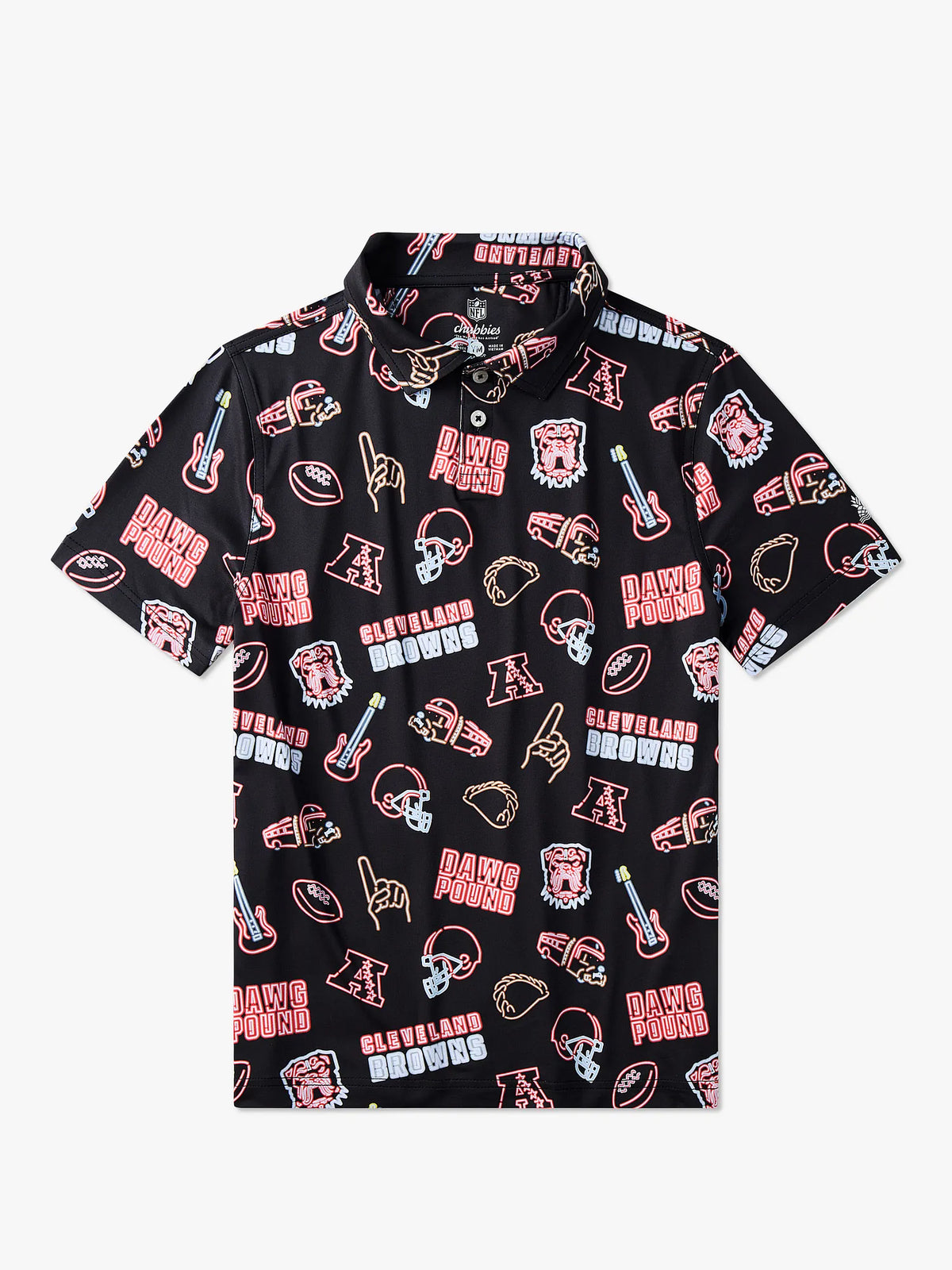 The Neon Browns (NFL Boys Performance Polo)