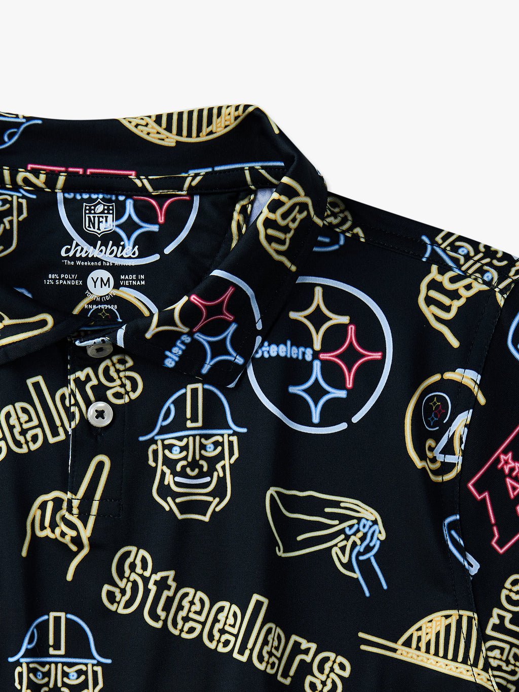 The Neon Steelers (NFL Boys Performance Polo)