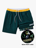The Packers 5.5" (NFL Classic Lined Swim Trunks)
