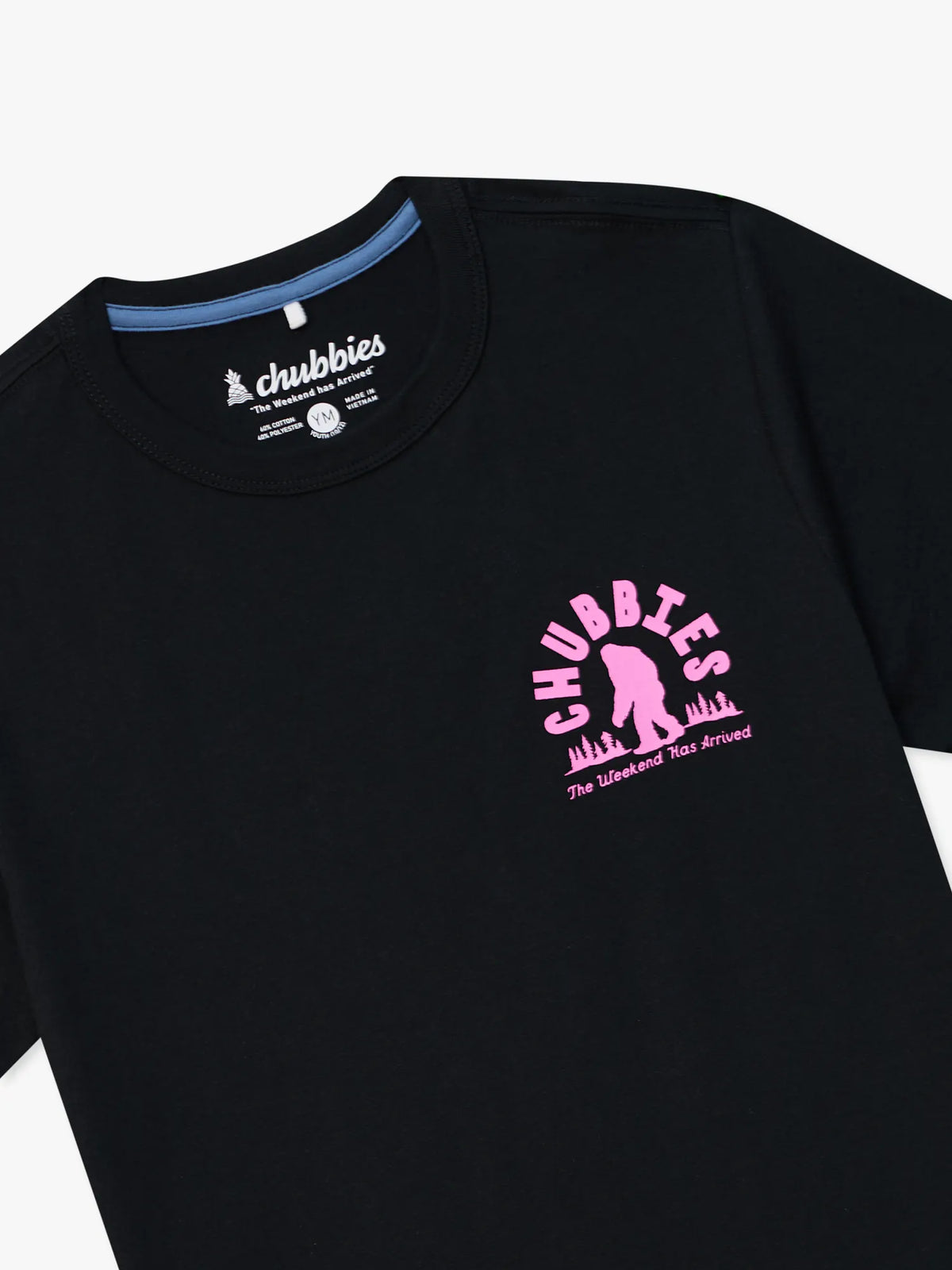 The Squatch Sighting (Boys Non Pocket Graphic T-Shirt)- Black