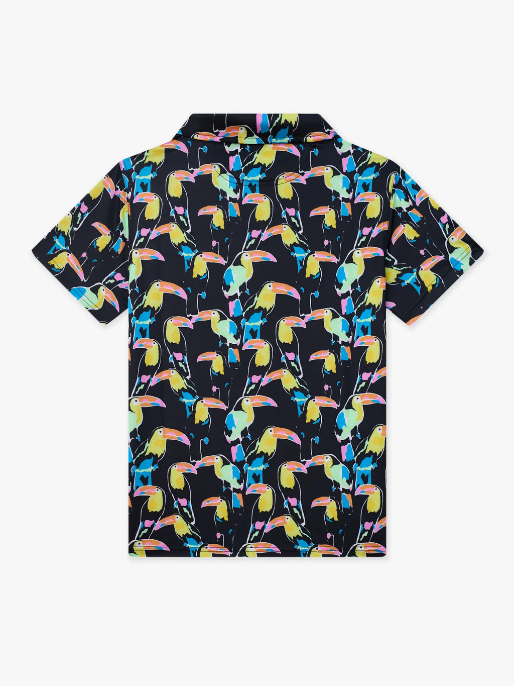 The Toucan Play At That Game (Boys Performance Polo)- Black