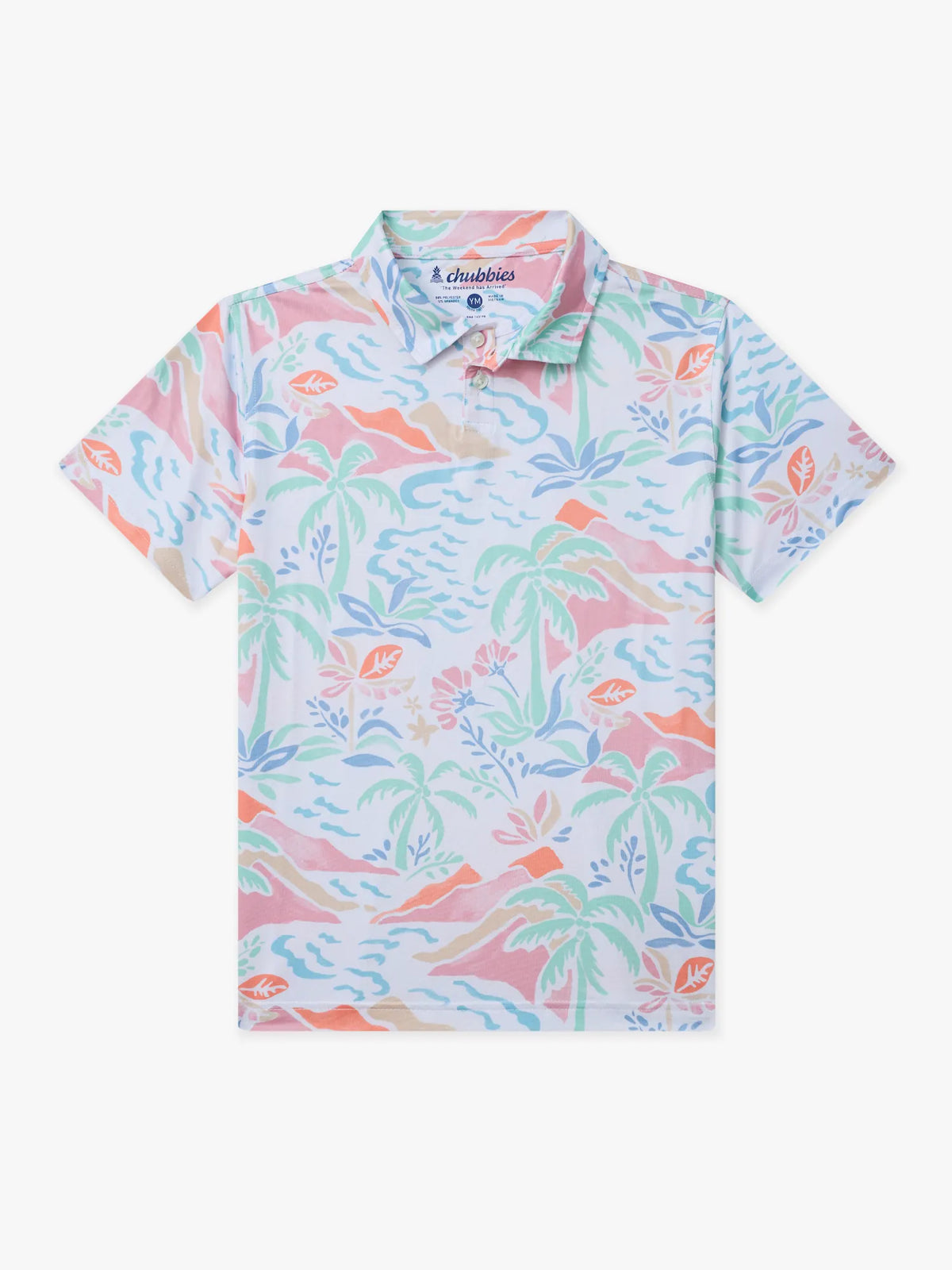 The Washed Ashore (Boys Performance Polo)- Bright