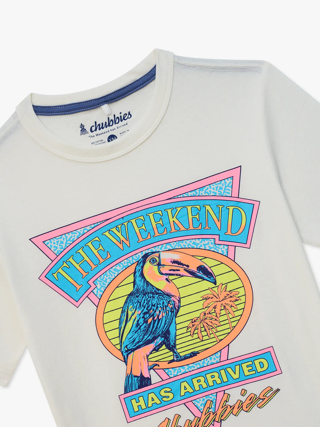 The Toucan Do It (Boys Non Pocket Graphic T-Shirt)-White