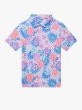 The Tropic Like Its Hot (Boys Performance Polo)- White