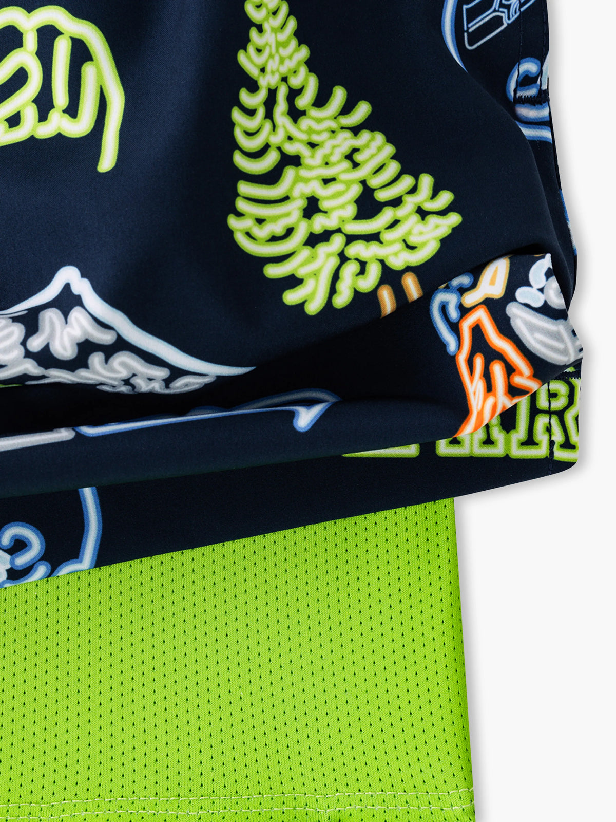 The Neon Seahawks 5.5" (NFL Classic Lined Swim Trunks)